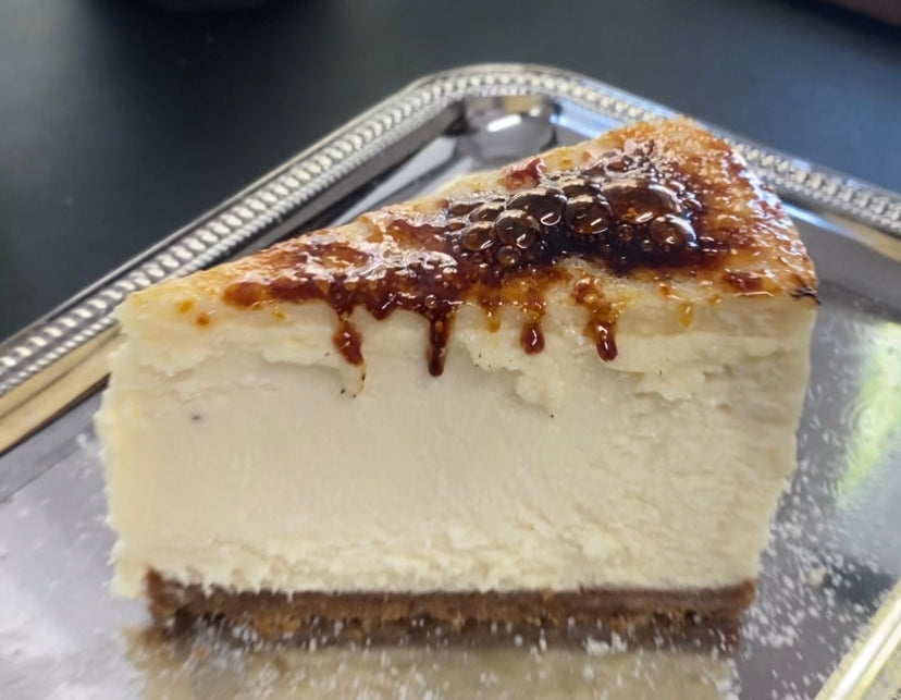Creme Brulee Cheesecake Slice – Codetta Bake Shop