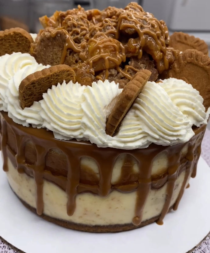 Peach Cobbler Biscoff Cheesecake (6-inch)