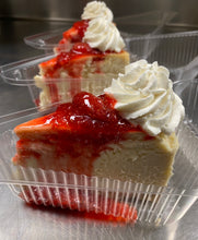 Load image into Gallery viewer, Strawberry Classic Cheesecake Slice
