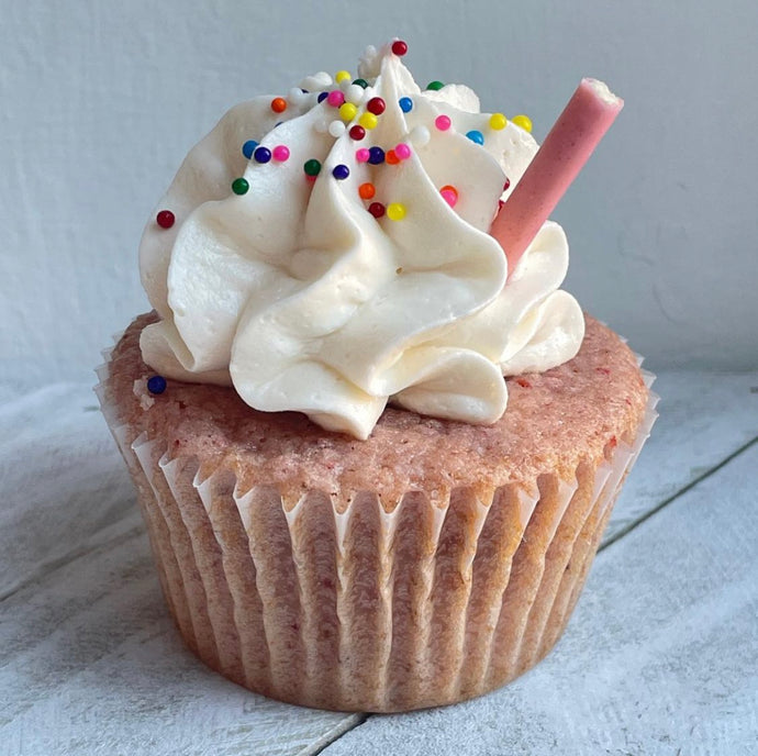 Strawberry Milkshake Cupcake